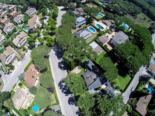 cardedeu town aerial view