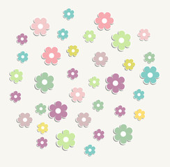 Beautiful baby vintage greeting card vector
