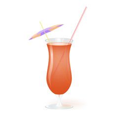 Cocktail, vector illustration