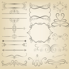 Calligraphic design elements