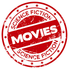 science fiction movies stamp © deepstock