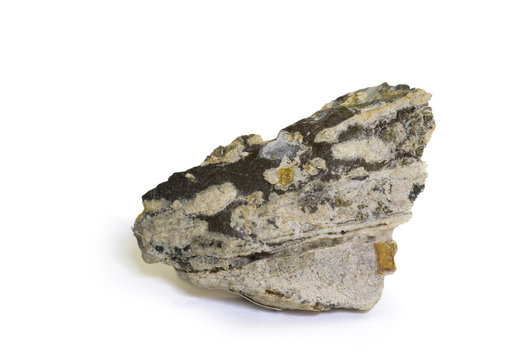 Arsenic (metallic crystals) from Ivrea, Italy. 4.3cm long.