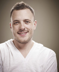 Fototapeta premium portrait of handsome man smiling