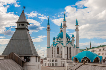 The Kul Sharif Mosque in Kazan Kremlin, Tatarstan, Russia