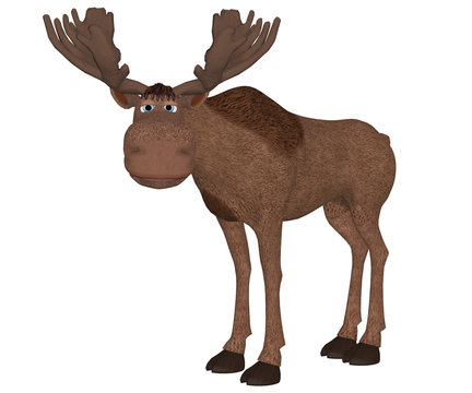 recommend clip art: cartoon moose