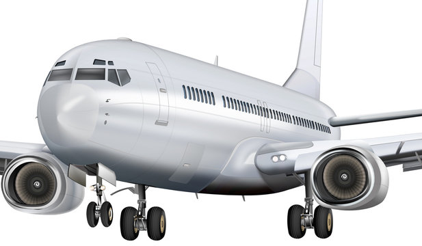 Passagierflugzeug freigestellt