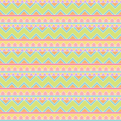 Seamless Tileable Vector Background in Pastel Tribal Style