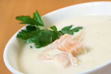 salmon cream soup
