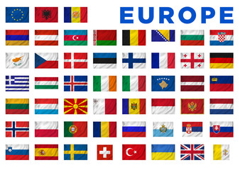 Europe flags