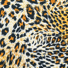 texture of fabric stripes leopard