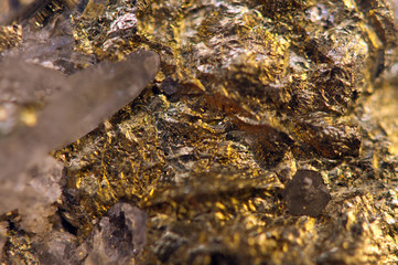 Golden background for You designs, macro photo gem