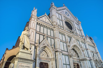 Fototapeta premium The Basilica of the Holy Cross in Florence, Italy