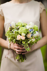 bouquet of beautiful wedding flowers