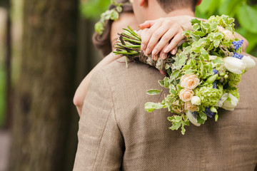 bouquet of beautiful wedding flowers