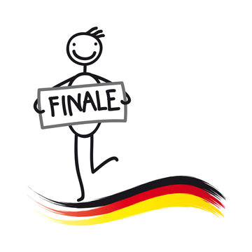 Finale - Deutschland - Flagge