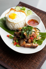 Thai Crispy Pork with Fried Egg