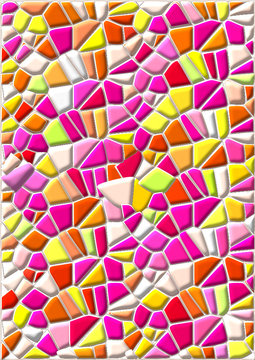 Mosaik in Pink