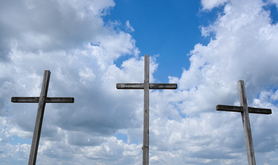Three crosses