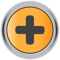 Obraz premium Plus sign, icon, symbol, tag, button