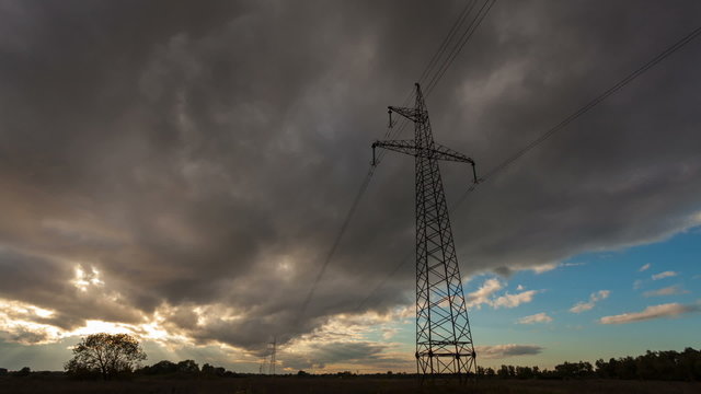 Power pylons. 