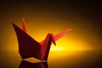 origami paper crane