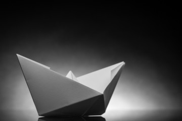 origami paper ship