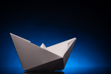 origami paper ship