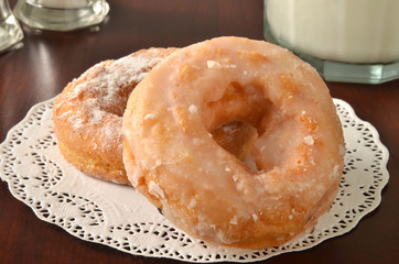 donuts and milk