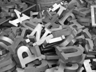 Lettres typo
