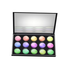 Illustration of make up kit isolated on white background