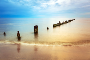 Fototapeta premium Beautiful beach at Baltic Sea in Poland