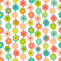 Retro Seamless Pattern With Small Flowers