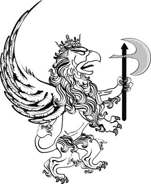 gryphon tattoo isolated03