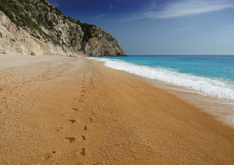 Egremni beach at Lefkada, Ionion sea, Greece