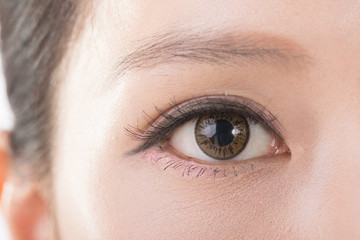 Fototapeta na wymiar Asian woman eyes