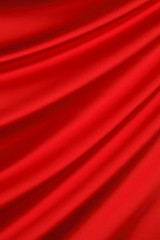Red silk textile background