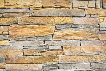 Stacked artificial  stone wall detail - Stone pattern.
