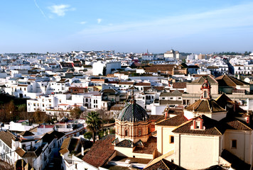 Fototapeta premium View of Carmona, Spanish white hill town in Andalusia