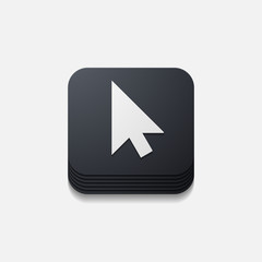 square button: cursor