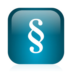 paragraph blue glossy internet icon