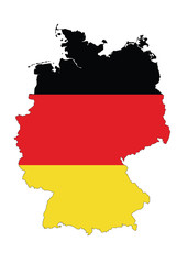 Germany flag map