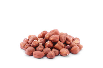 Hazelnuts Isolated on White background