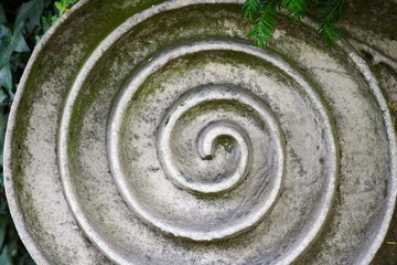 Spiral marble carving
