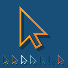 Flat design: cursor