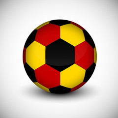 Fototapeta premium Soccer ball with Germany flag isolated