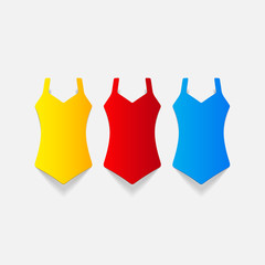 realistic design element: swimsuit