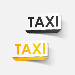 realistic design element: taxi