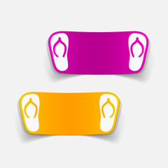 realistic design element: slippers