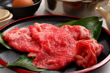 神戸牛　すき焼き　食材