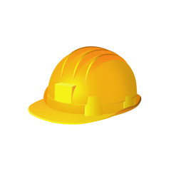Yellow safety hard hat
